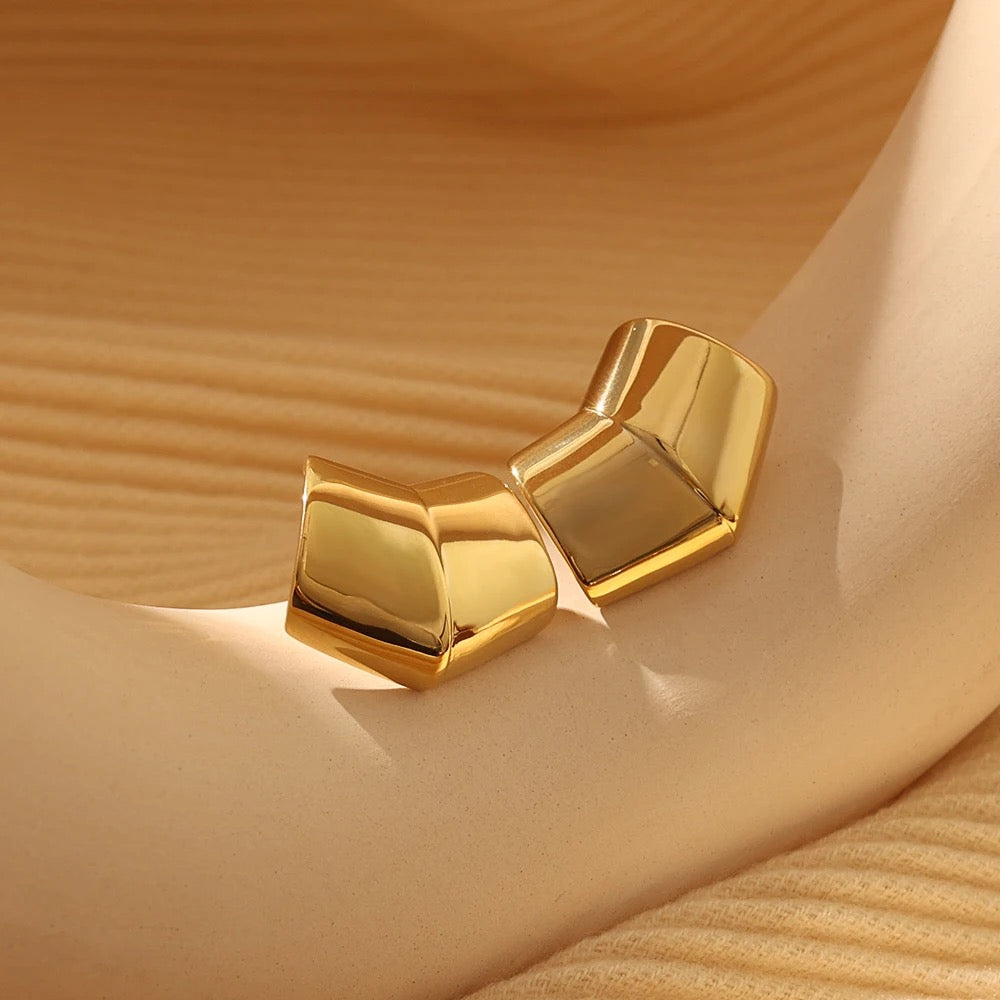 Bold Gold/Silver Plated Stainless Steel Studs