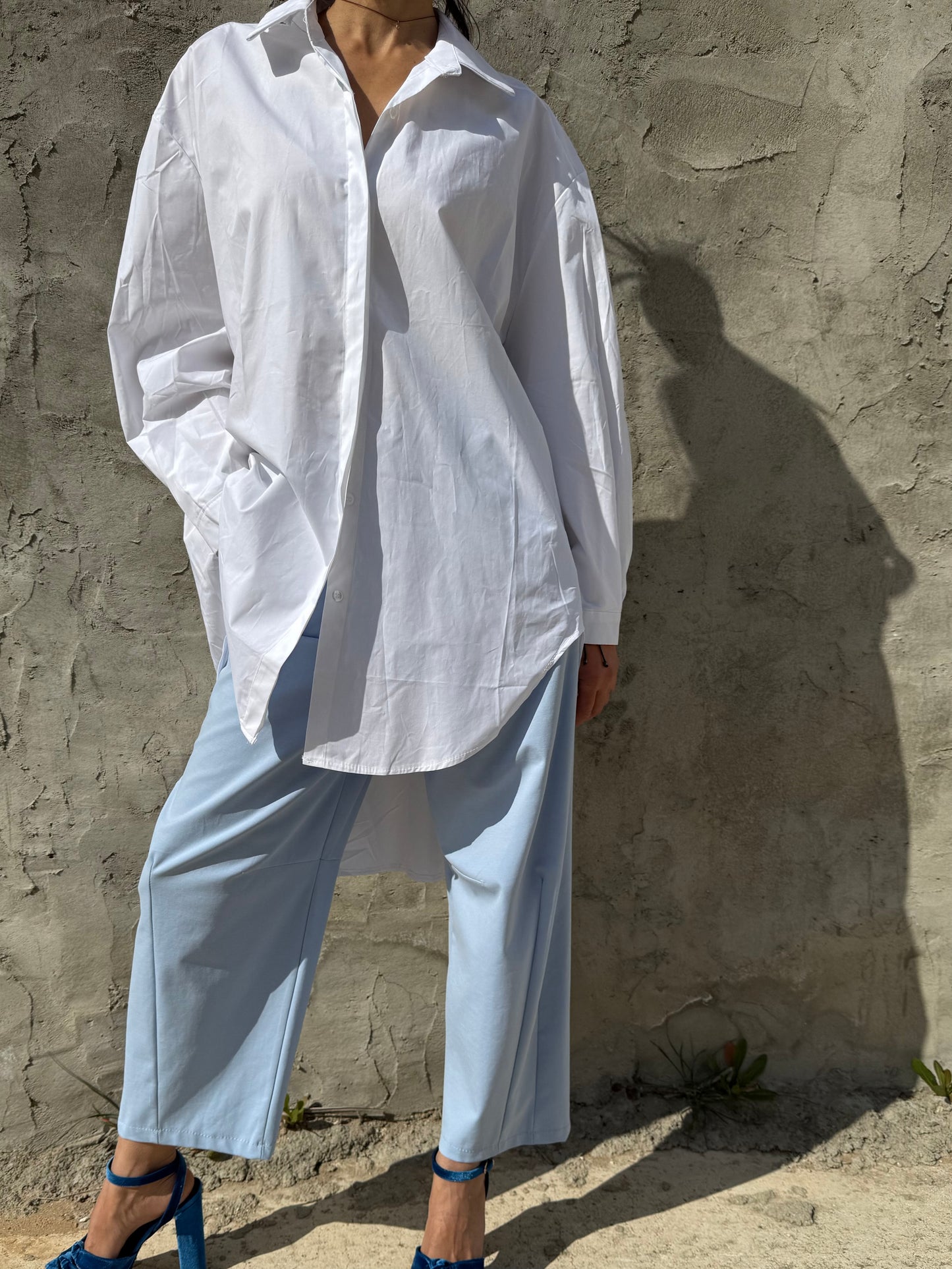 Oversized Poplin Cotton Shirt