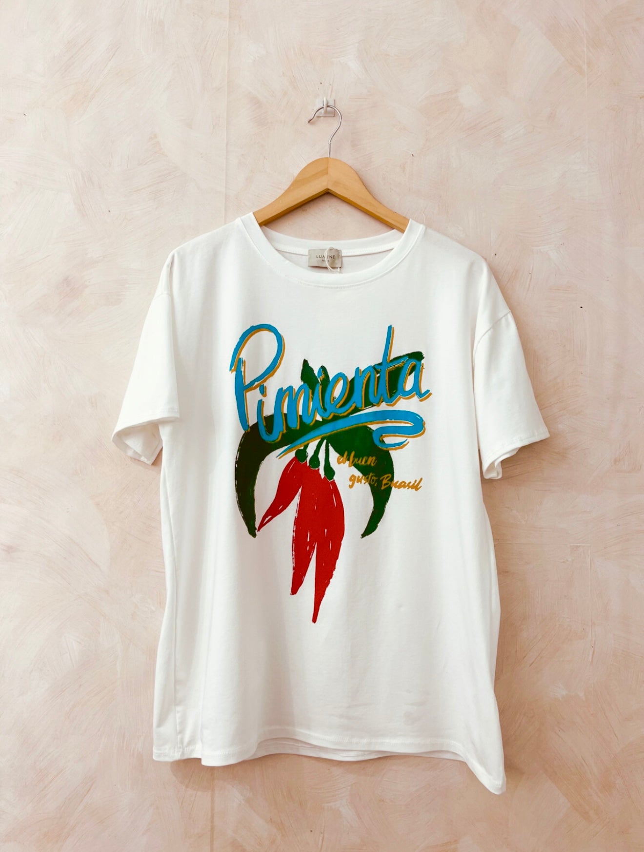 Pimento Chili Print Cotton T-Shirt