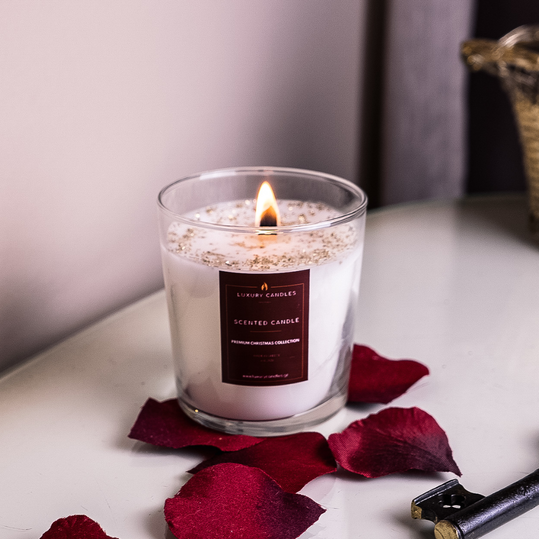 Scented SALTED CARAMEL CANDLE by Luxury Candles Greece