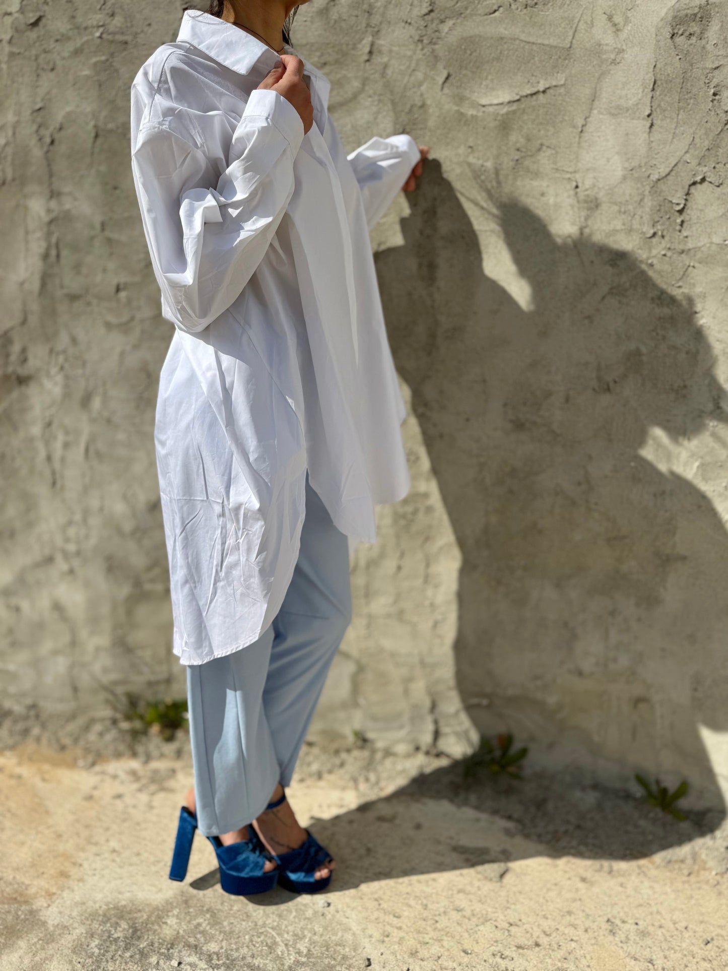 Oversized Poplin Cotton Shirt