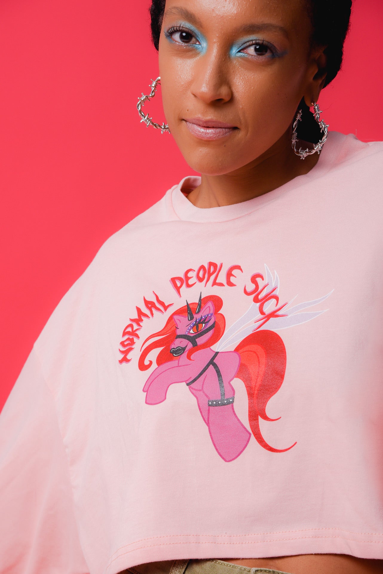 “Normal People Suck” Cropped Long-sleeve