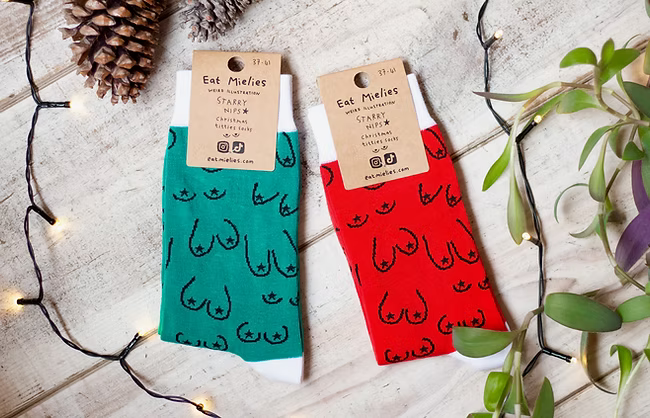 CHRISTMAS titties socks