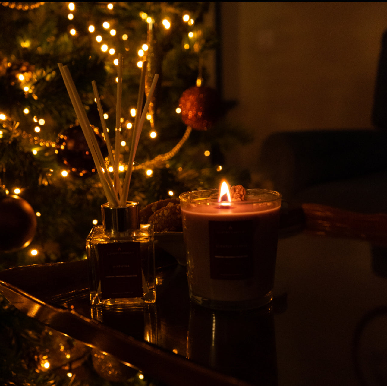 Scented MELOMAKARANO CANDLE by Luxury Candles Greece