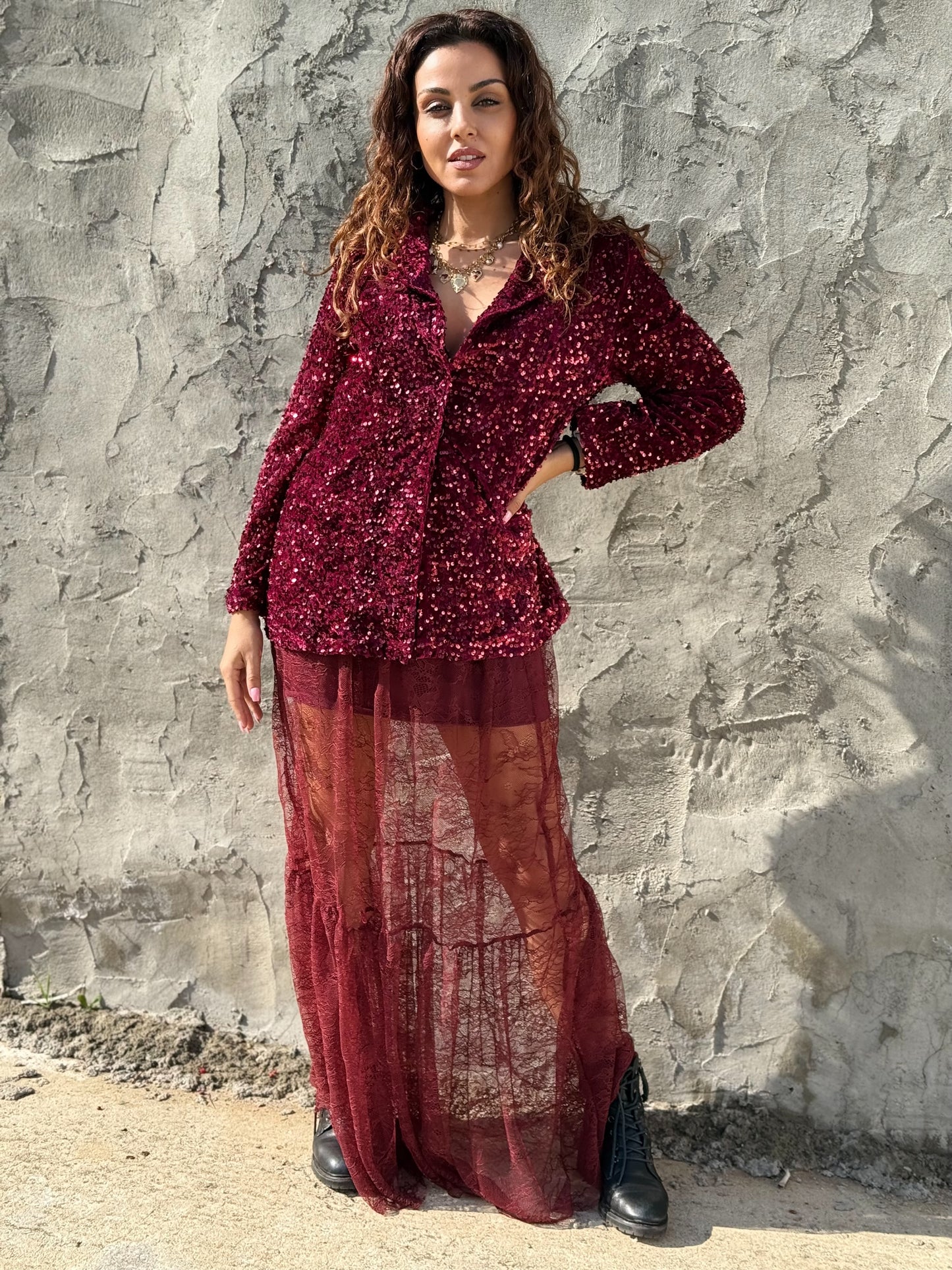 Maxi Lace Skirt