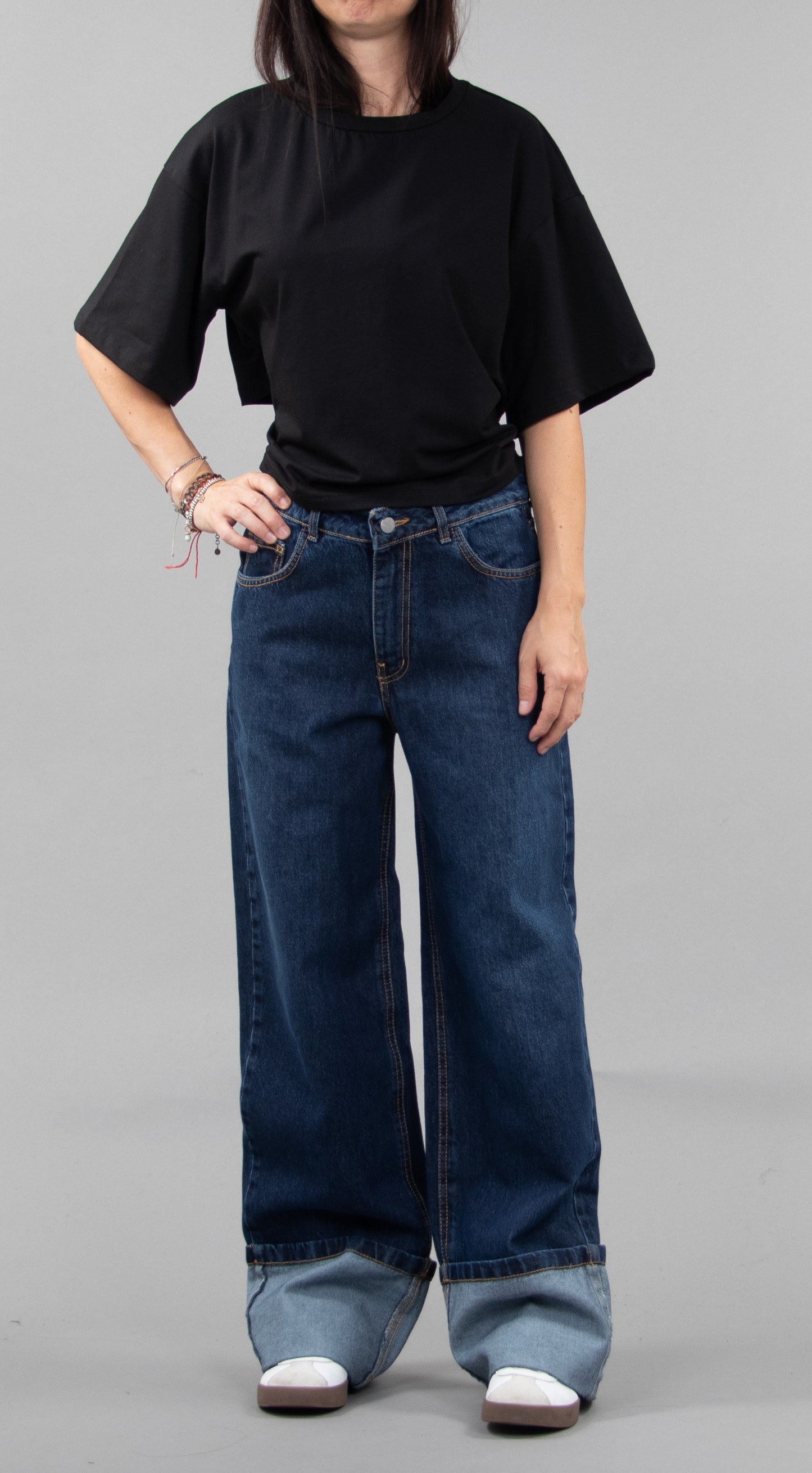 Dark Blue Relaxed Jeans