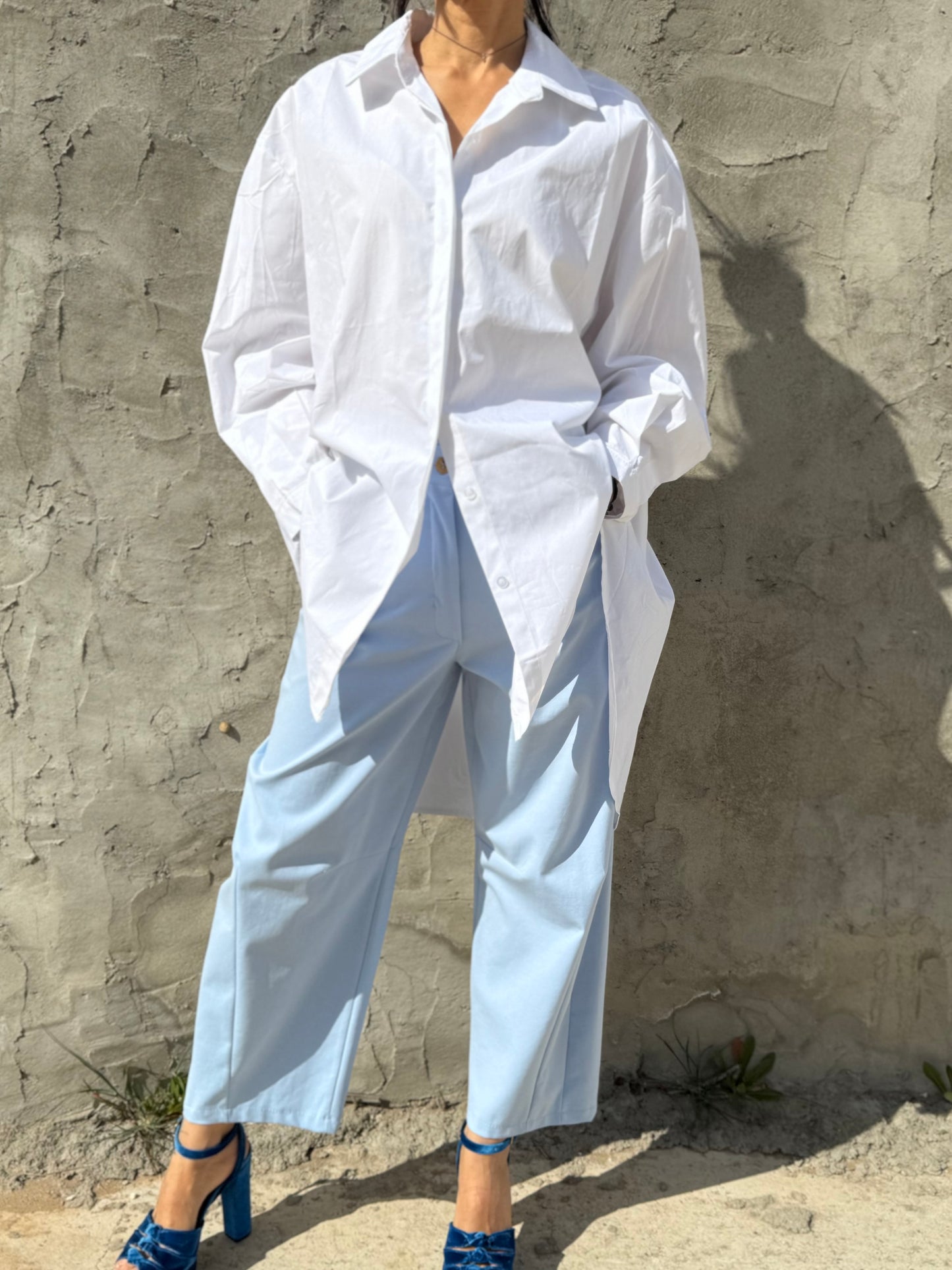 Oversized Poplin Cotton Shirt