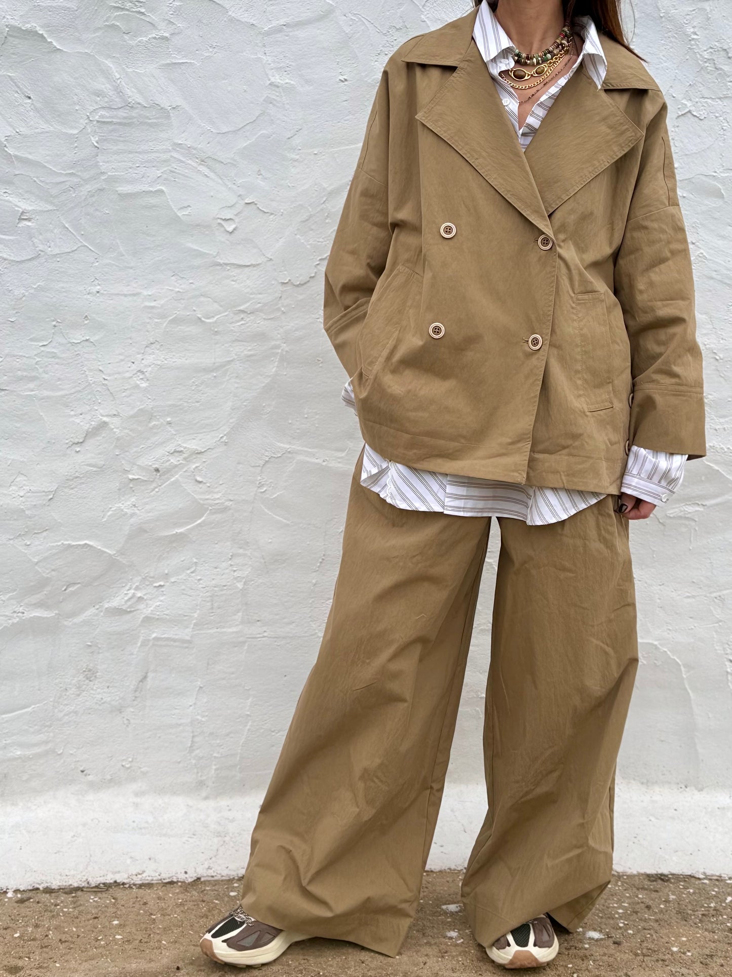 Oversized Double-Breasted Jacket - Kuu Concept Store