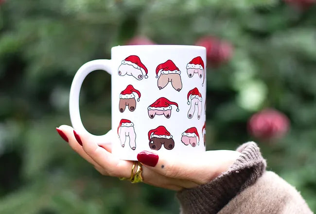 Xmas boobies mug