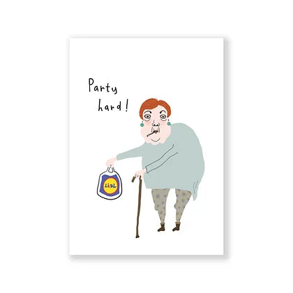Card "Party hard" - Kuu Concept Store