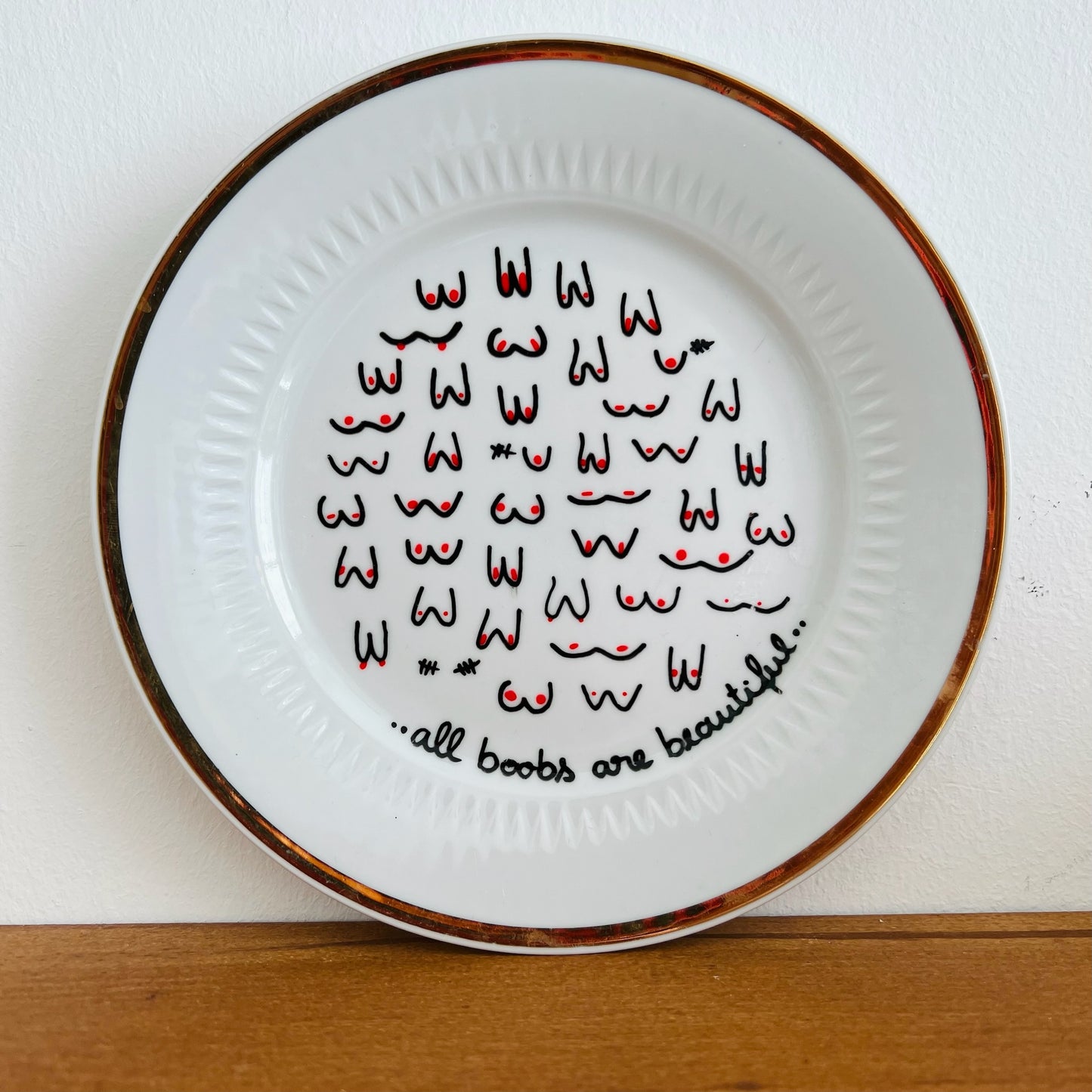 Decorative Plate "All boobs are beautiful" - Kuu Concept Store
