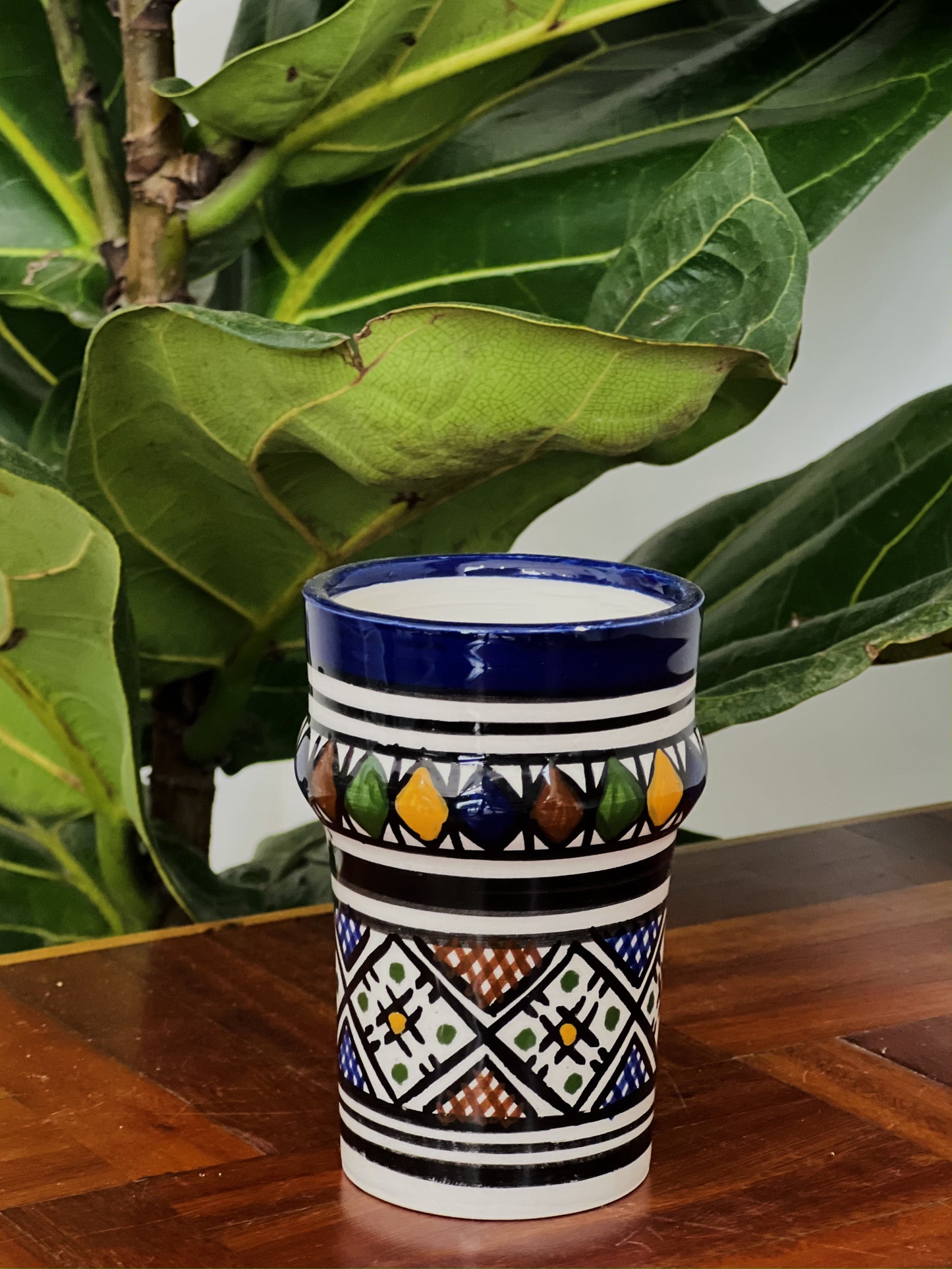 Moroccan Tall Cups Handpainted - Kuu Concept Store