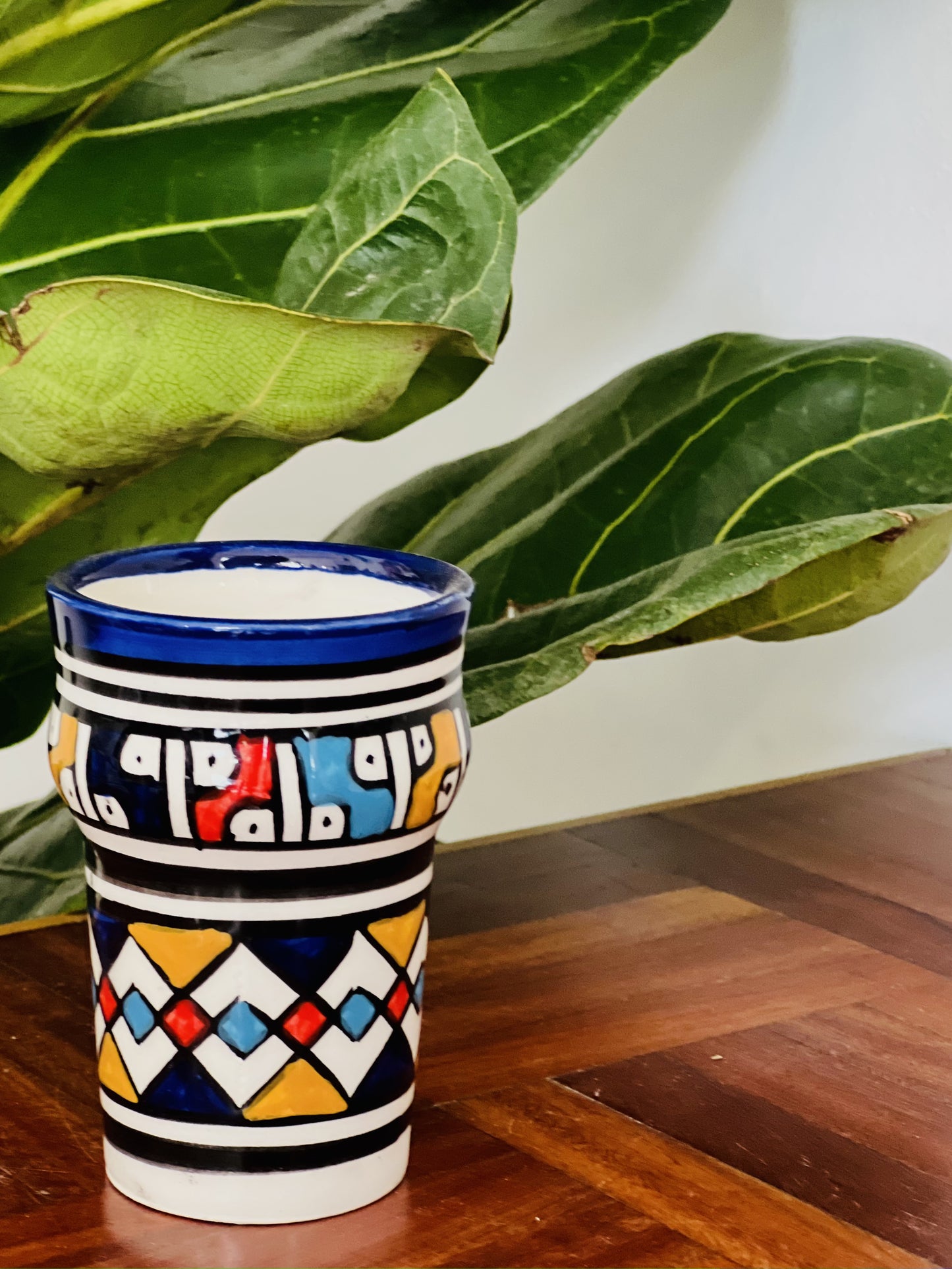 Moroccan Tall Cups Handpainted - Kuu Concept Store