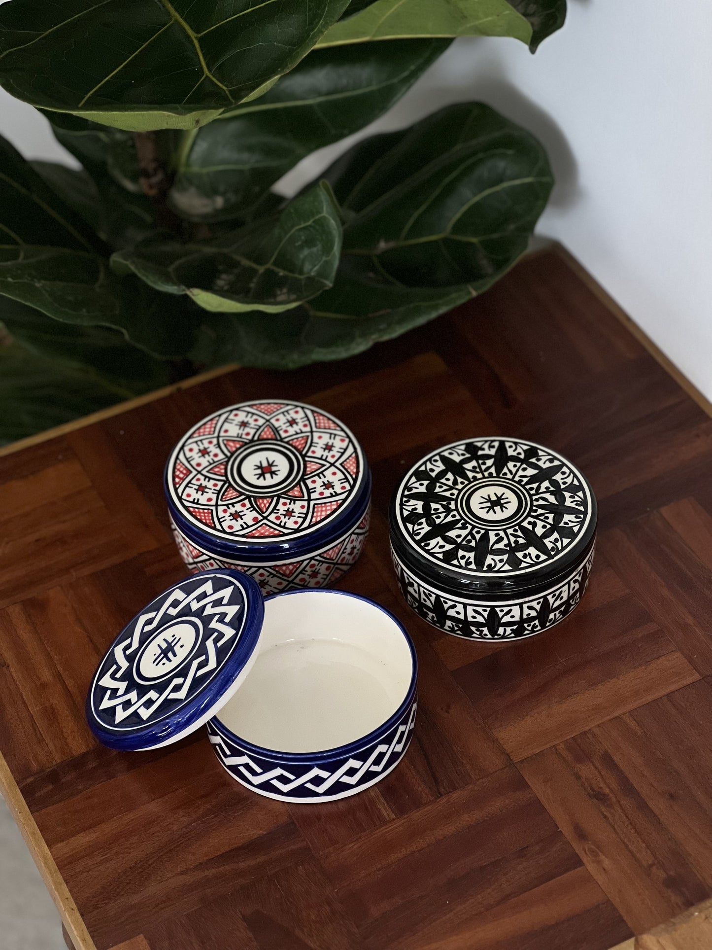 Moroccan Rondelle Handpainted - Kuu Concept Store