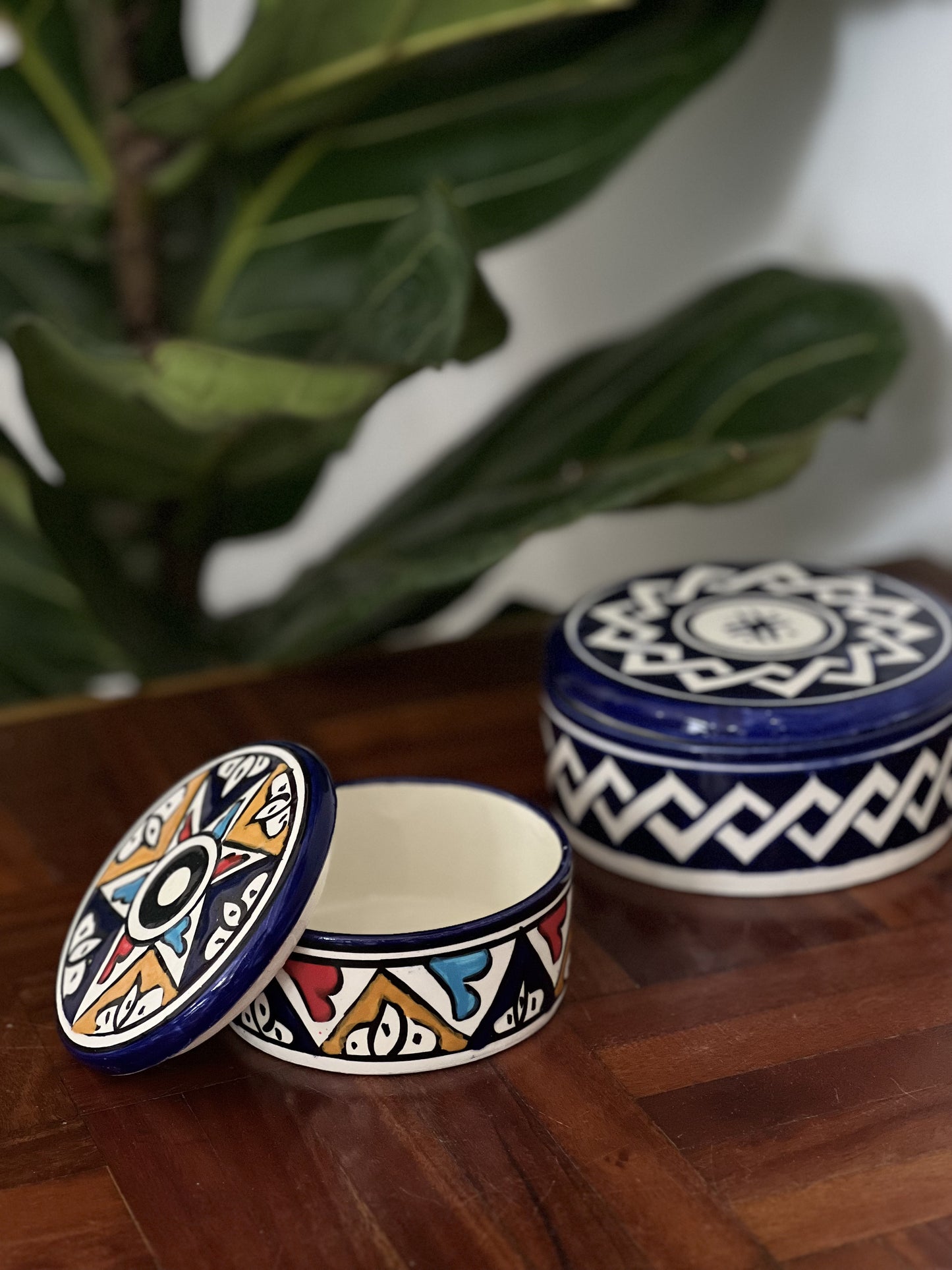 Moroccan Rondelle Handpainted - Kuu Concept Store