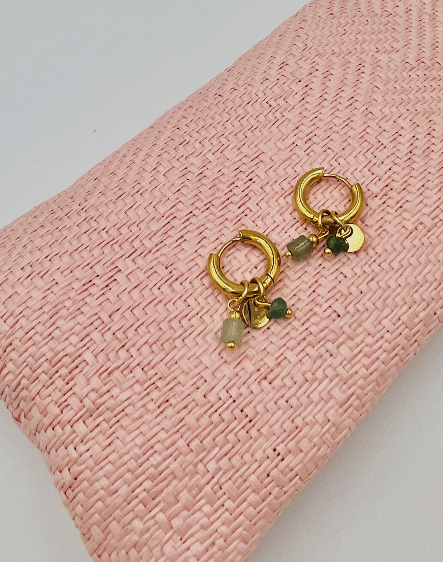Green duo Earings - Kuu Concept Store