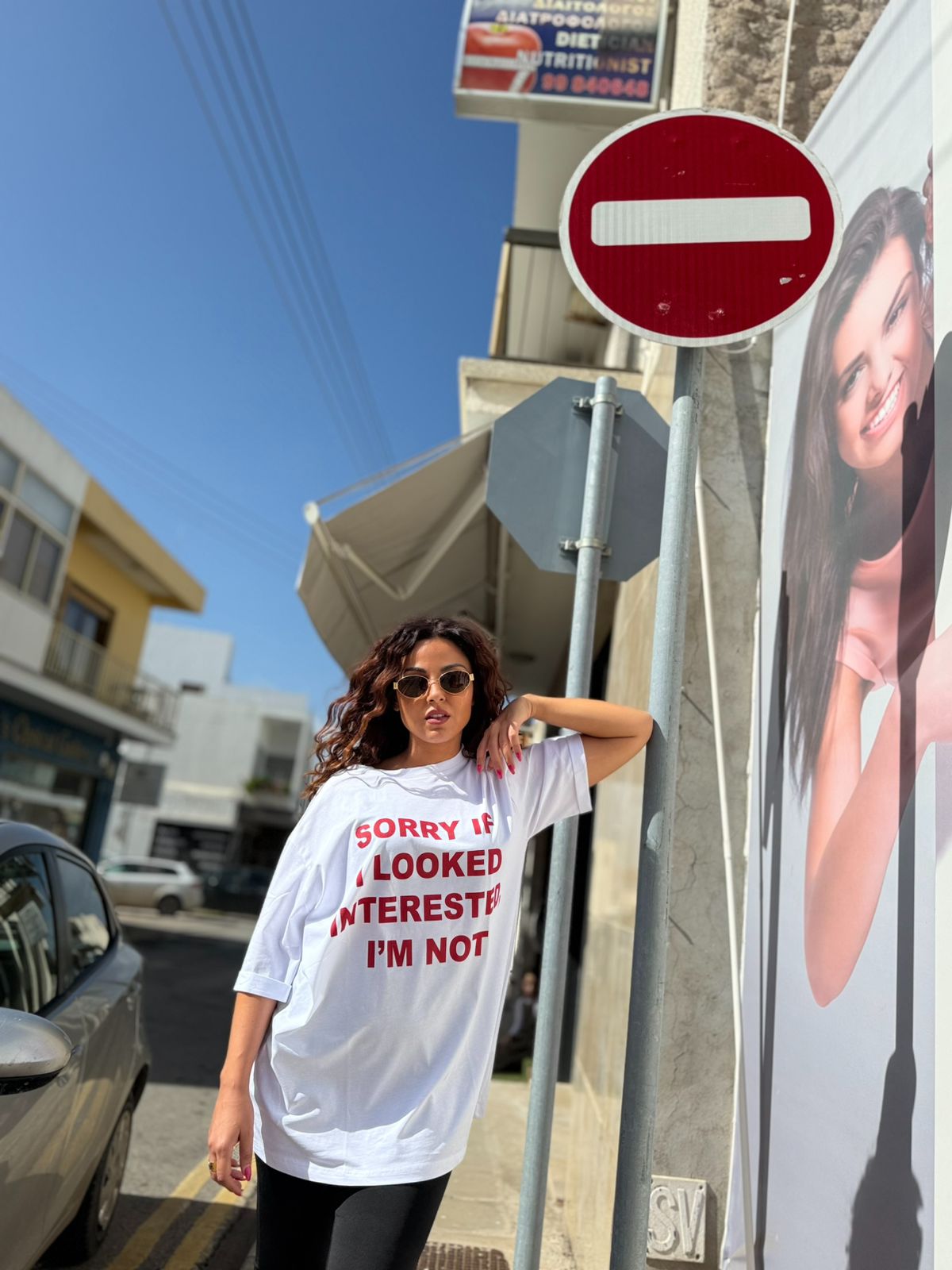 Sorry If I Looked Interested” Oversized T-Shirt - Kuu Concept Store