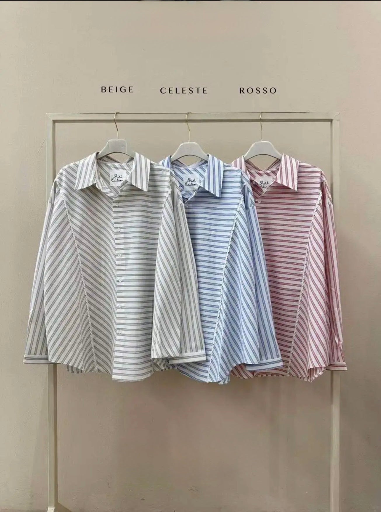 Relaxed Striped Cotton Shirt - Kuu Concept Store