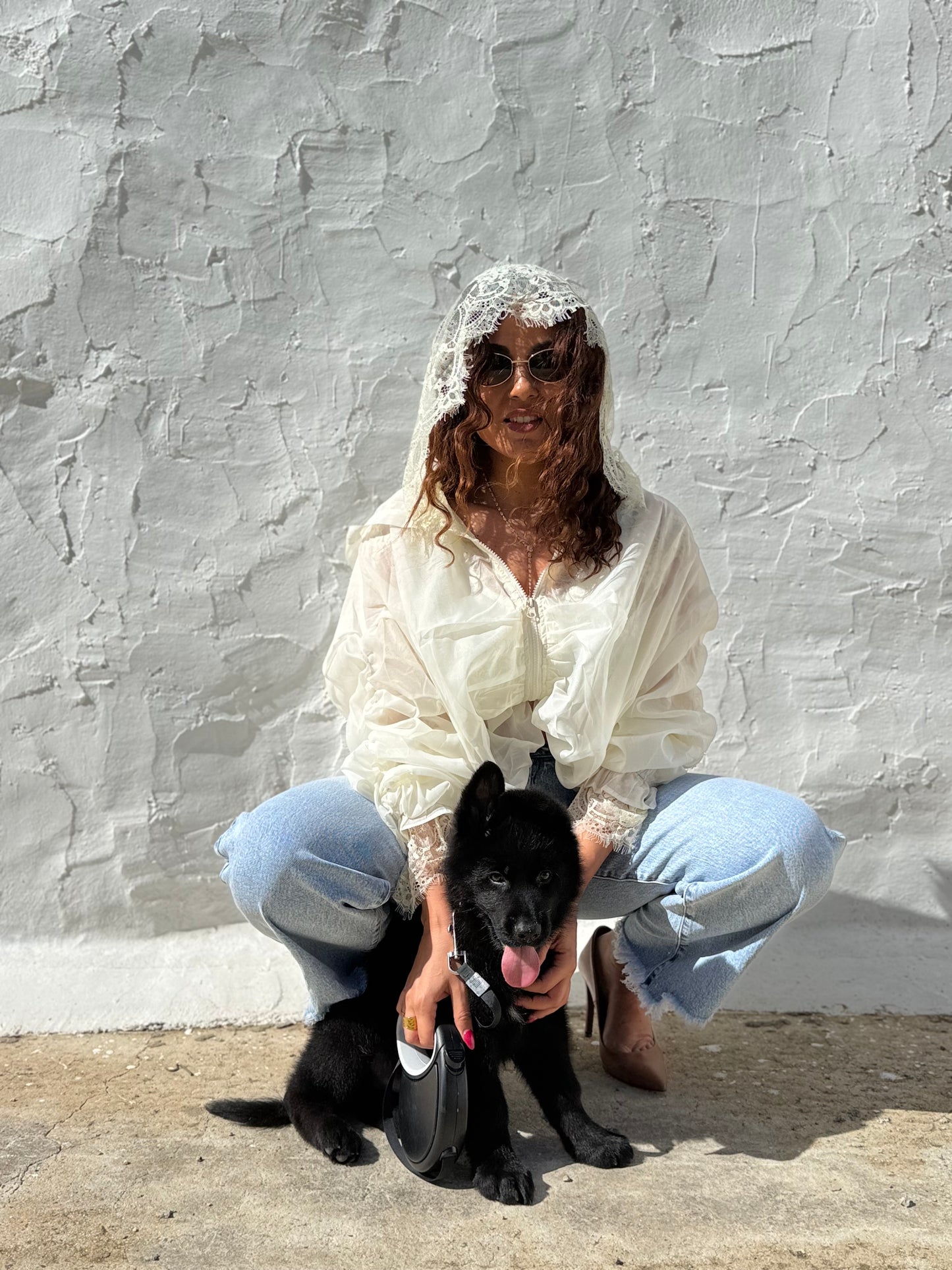 Sheer Lace Hooded Jacket - Kuu Concept Store