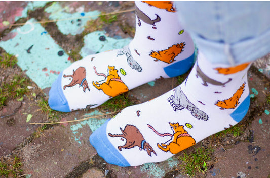 Dogs Pooping Socks