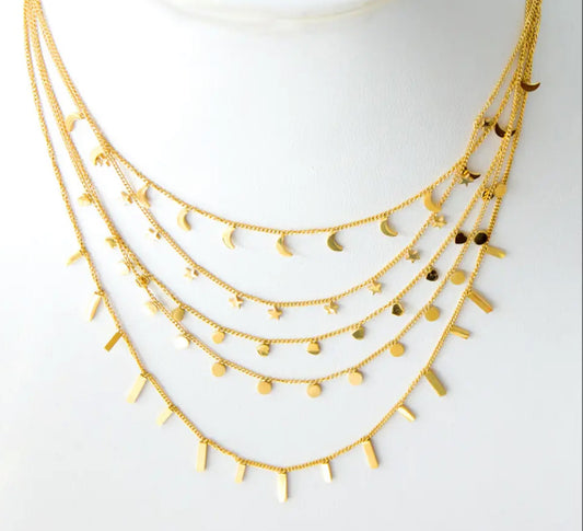 Tiny Gold Plated Stainless Steel Necklace