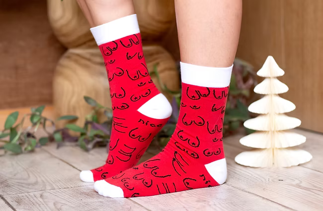 CHRISTMAS titties socks