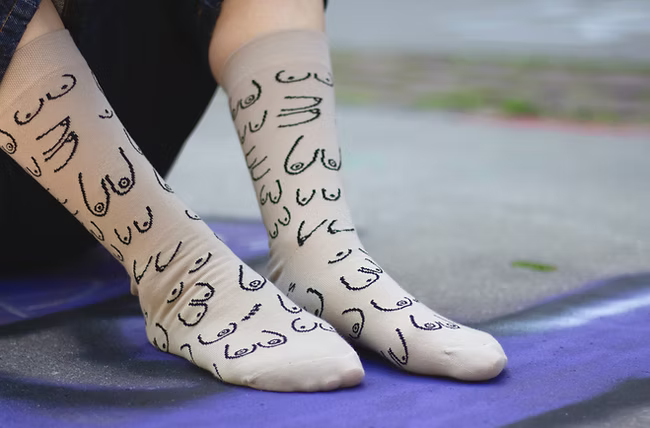 Titties socks: BEIGE