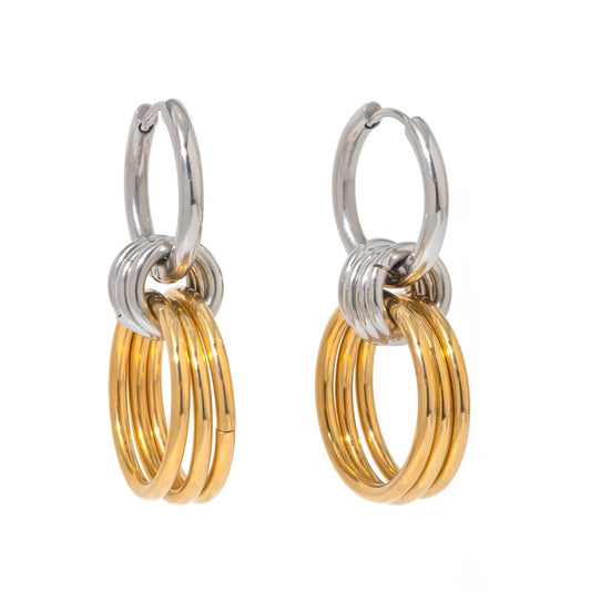 Silver/Gold Plated Stainless Steel Hoops