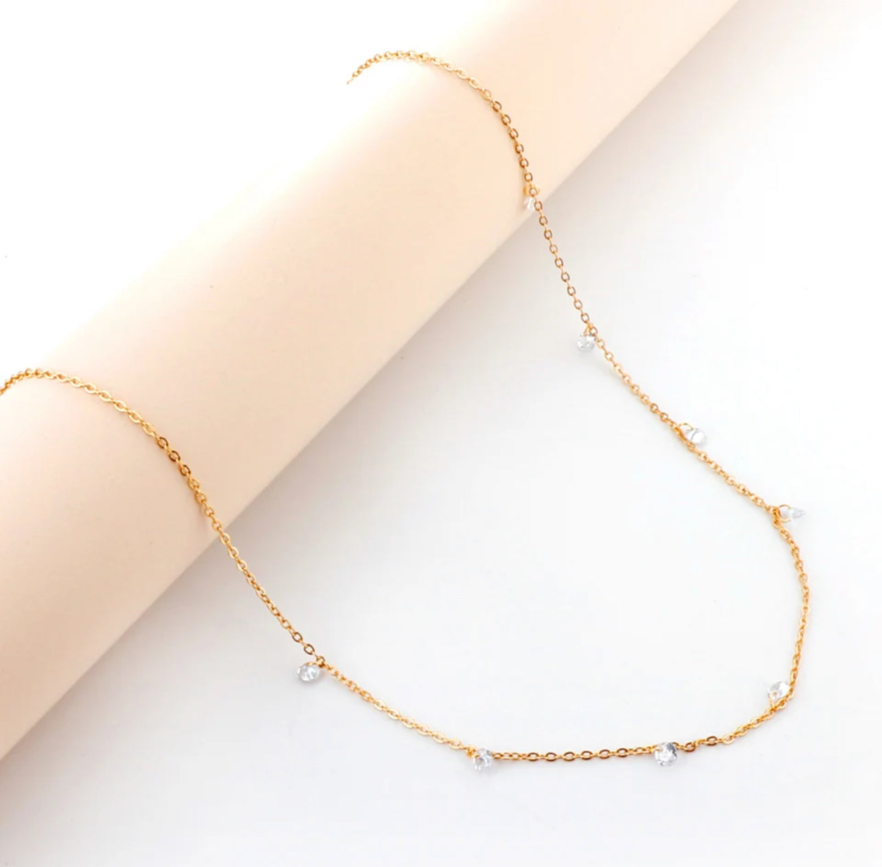 Tiny Gold Plated Stainless Steel Necklace