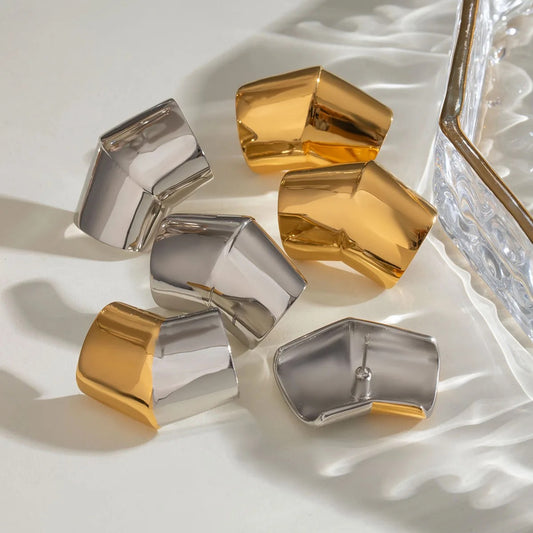 Bold Gold/Silver Plated Stainless Steel Studs