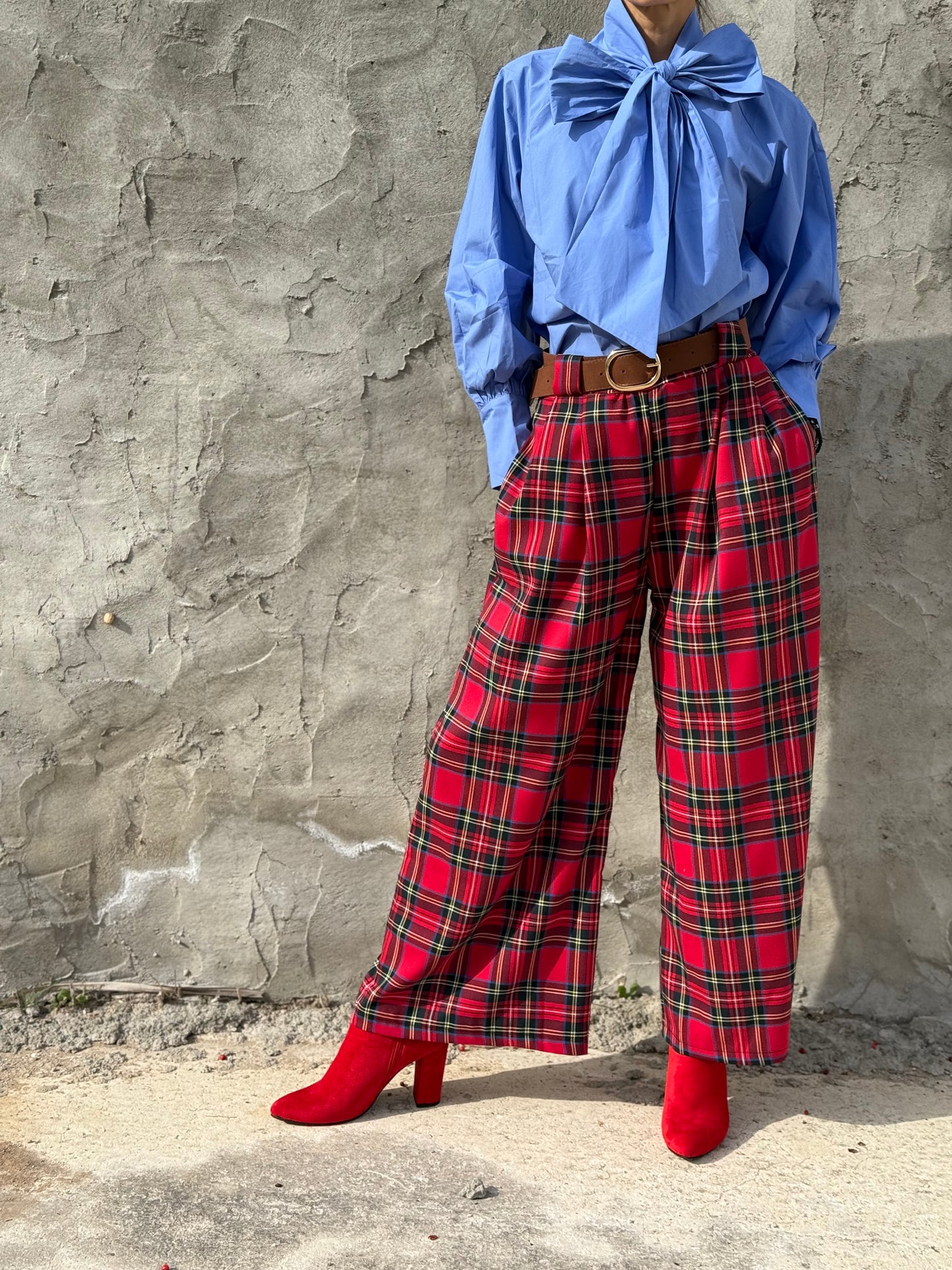 Red Checkered Trousers