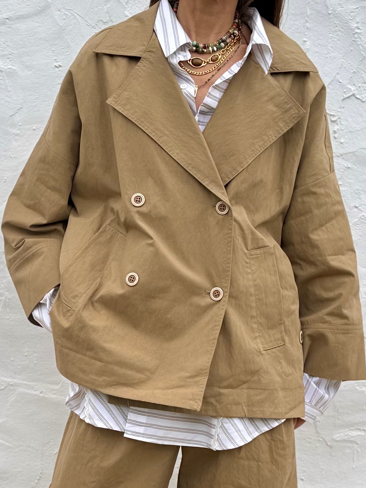 Oversized Double-Breasted Jacket - Kuu Concept Store