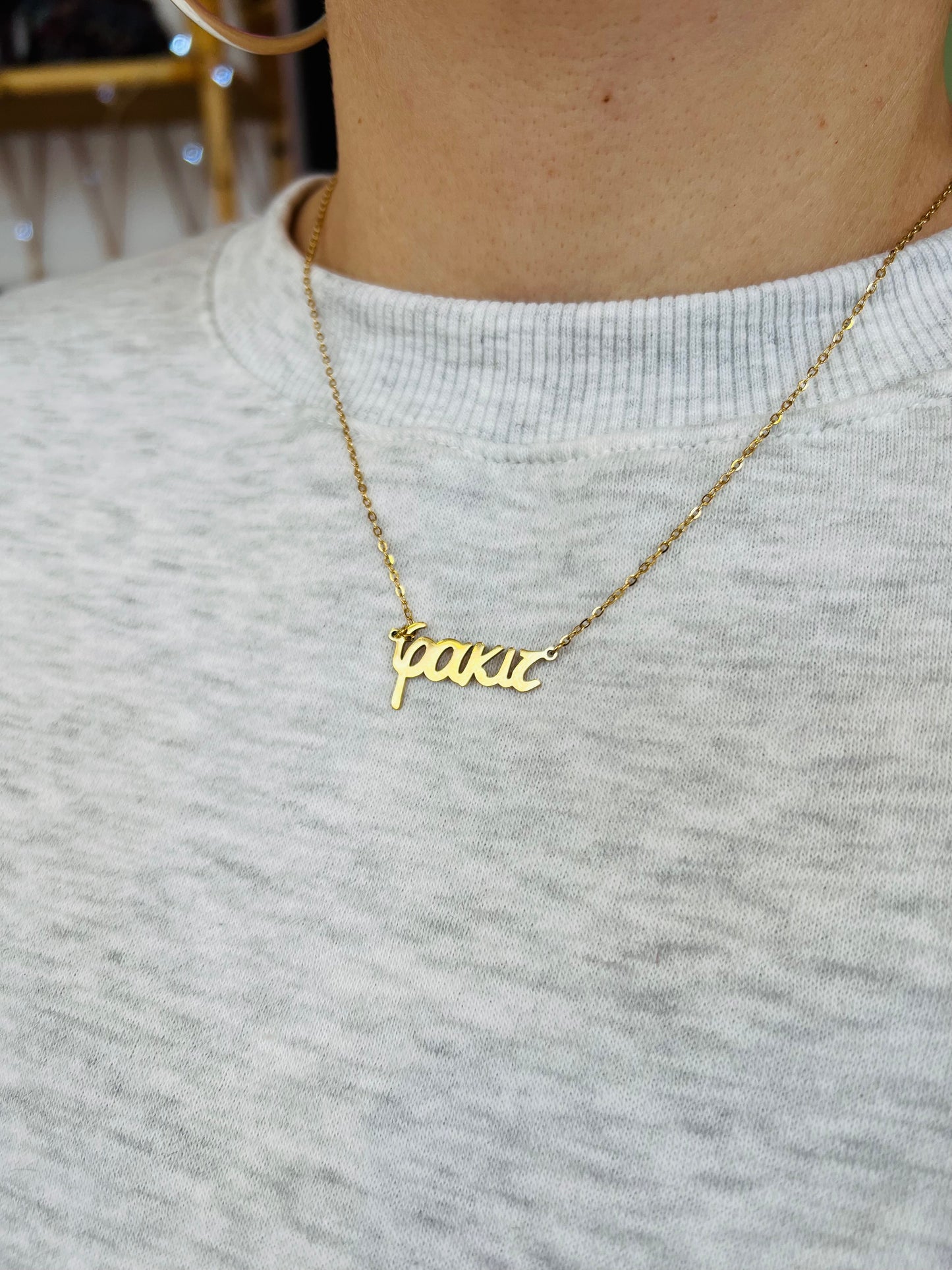 “Φάκιτ” Necklace by A Future Perfect (Fuck It)