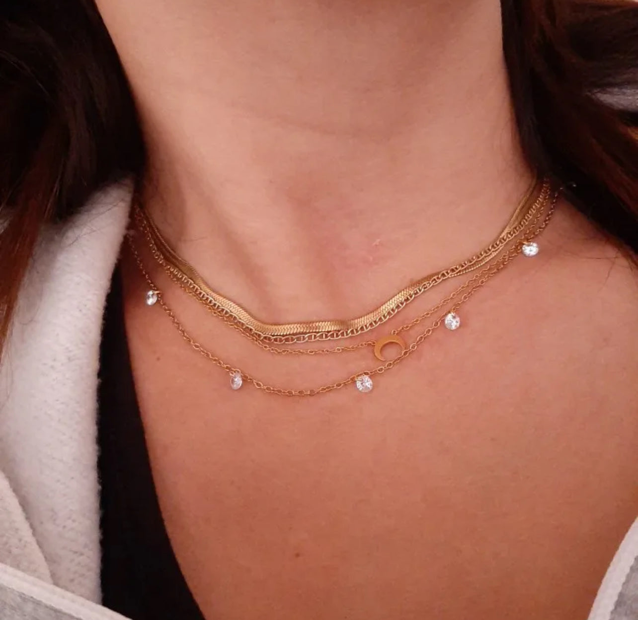 Tiny Gold Plated Stainless Steel Necklace