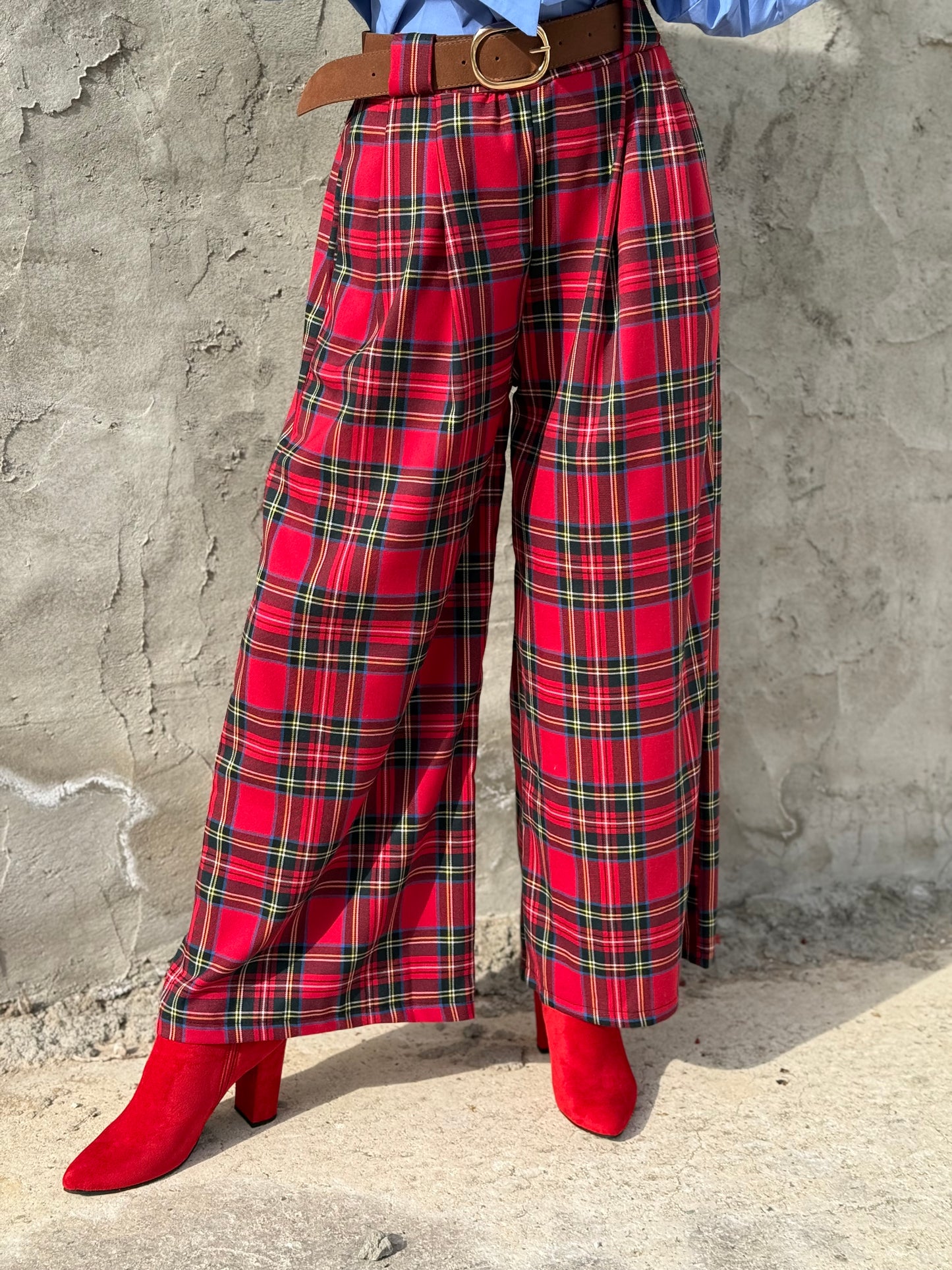 Red Checkered Trousers