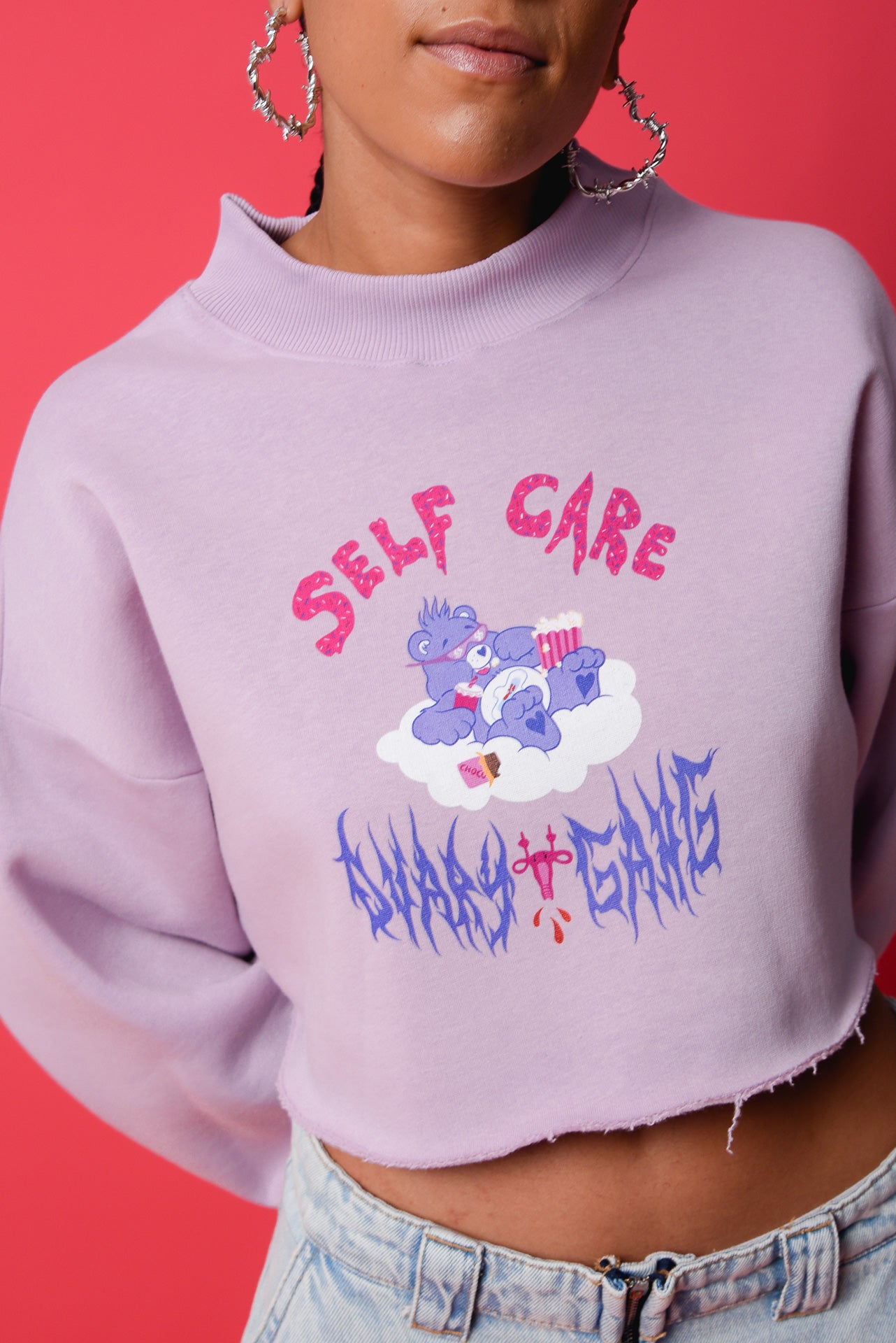 Self Care Cropped Sweatshirt