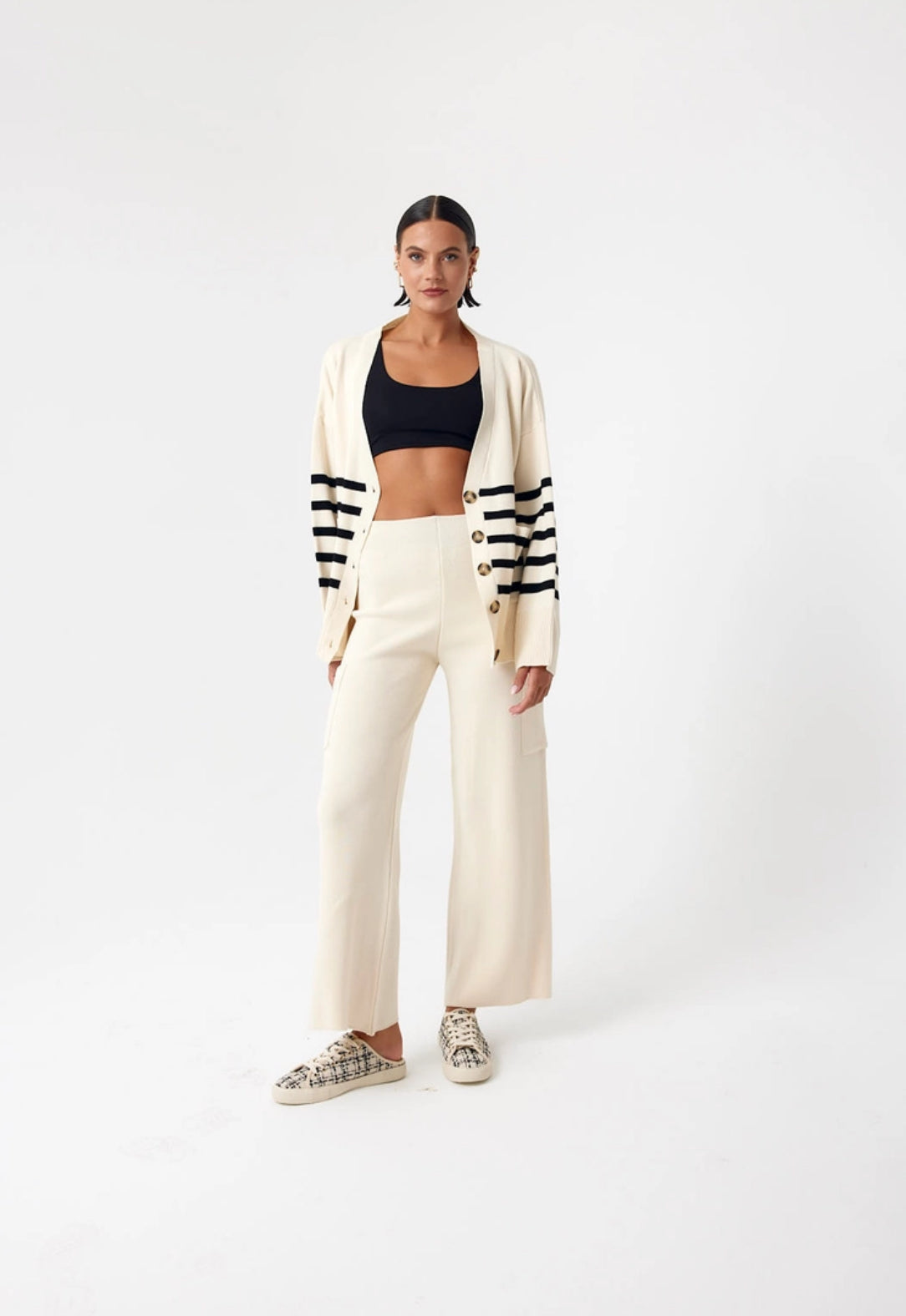 Knit Trousers With Side Pockets