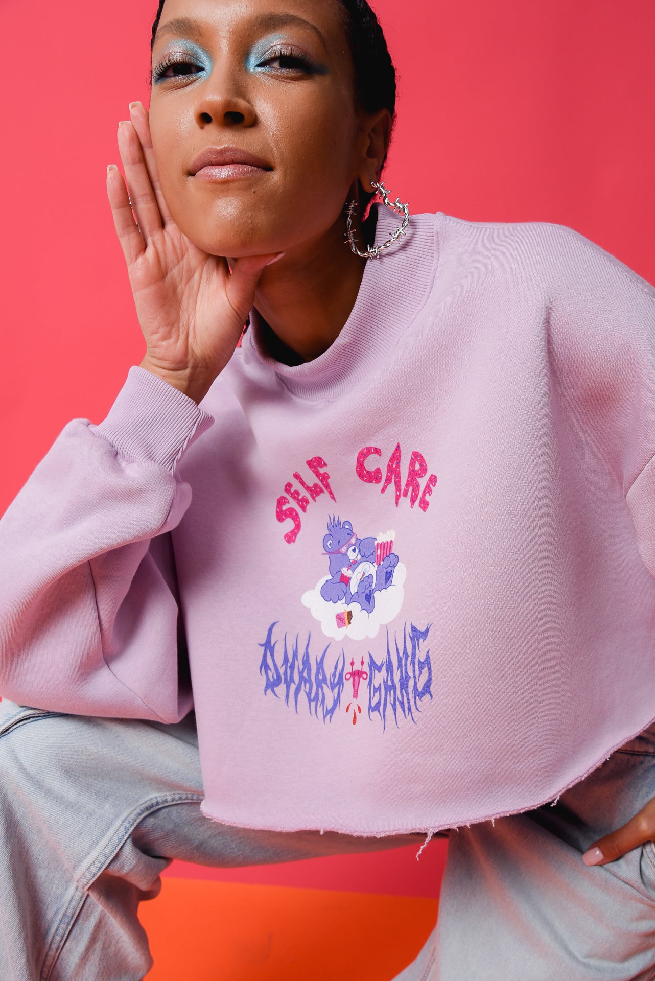 Self Care Cropped Sweatshirt