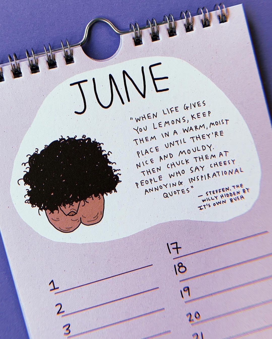 Willy Birthday Calendar