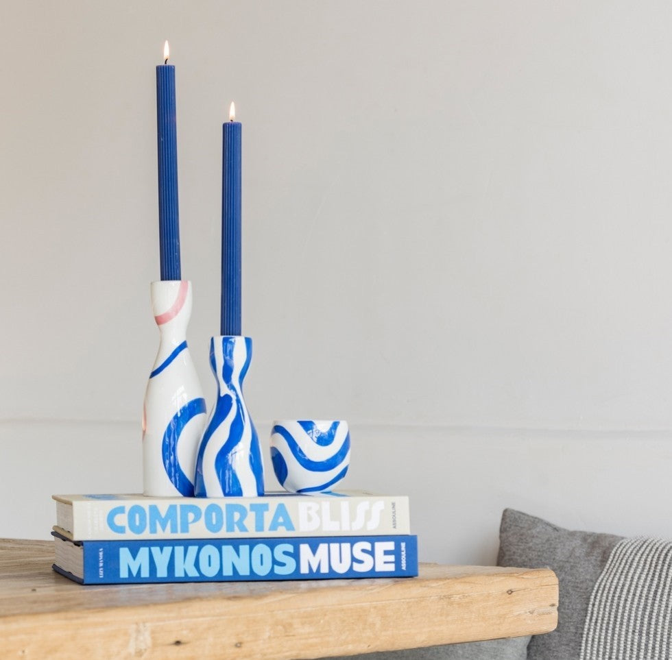 Nino (Bold & Blue) Candle Holder