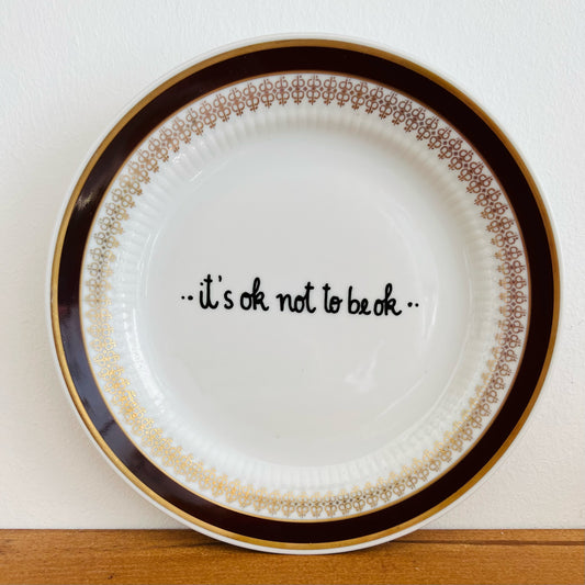 Decorative Plate "It's ok not to be ok"