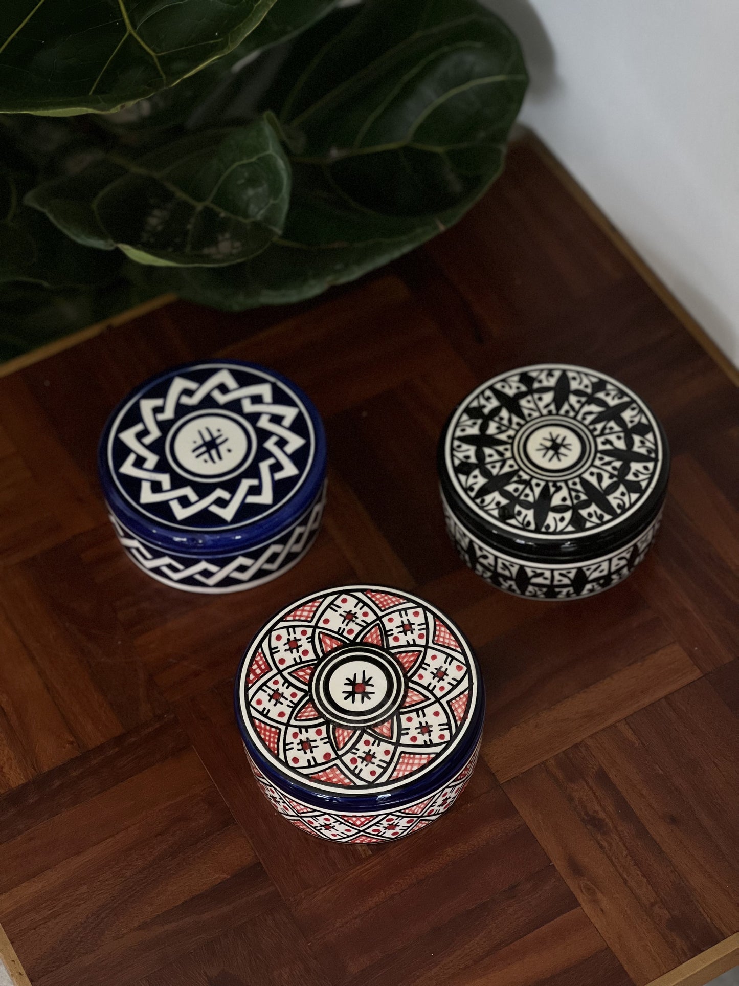 Moroccan Rondelle Handpainted