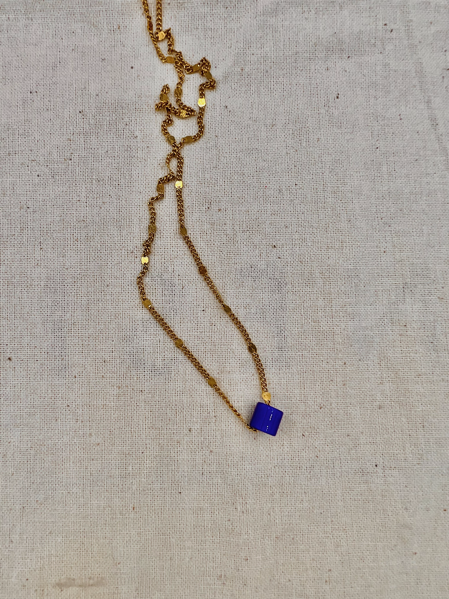 Blue Charm Necklace