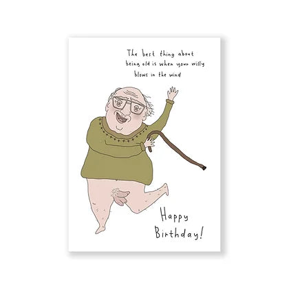 Card "Willy in the wind"