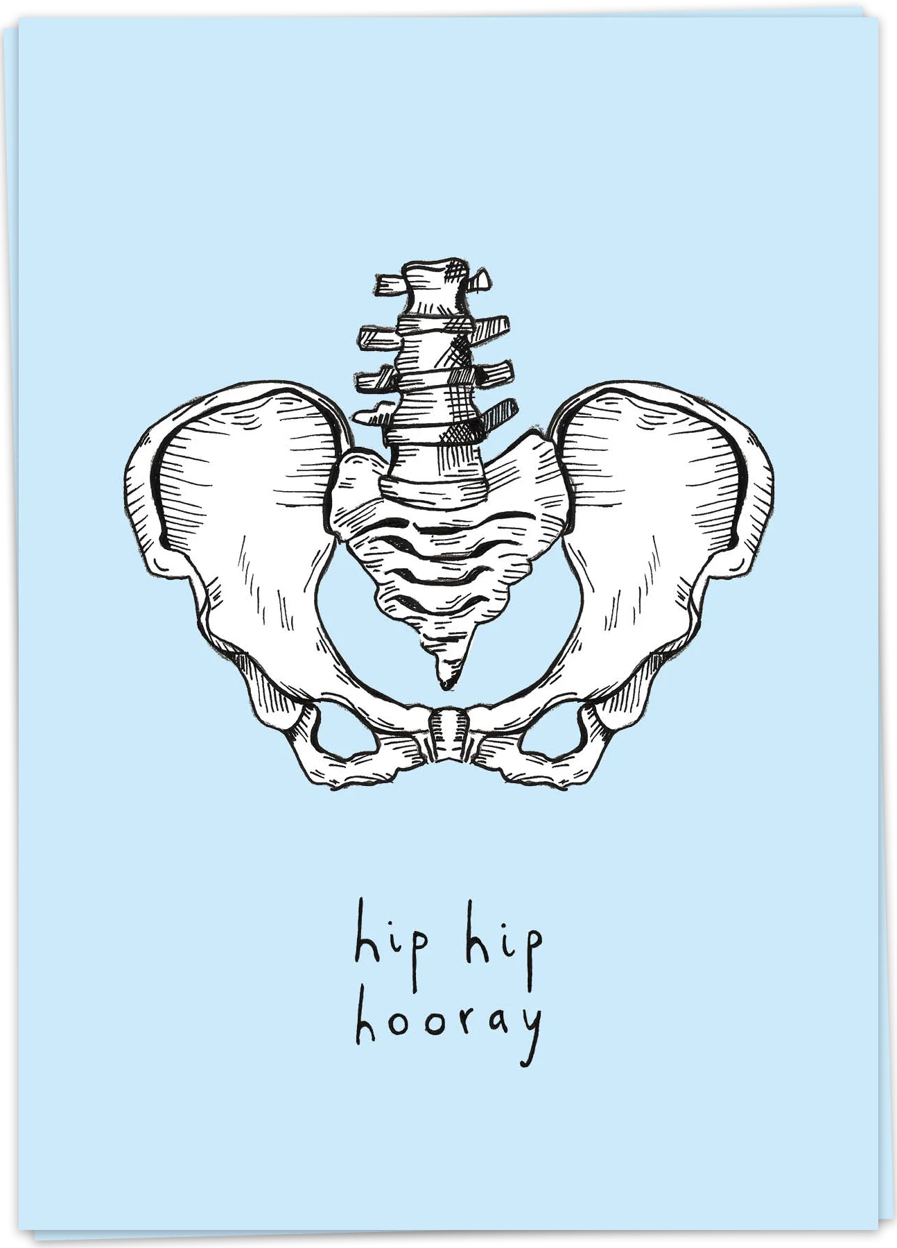 Card "Hip hip hooray"