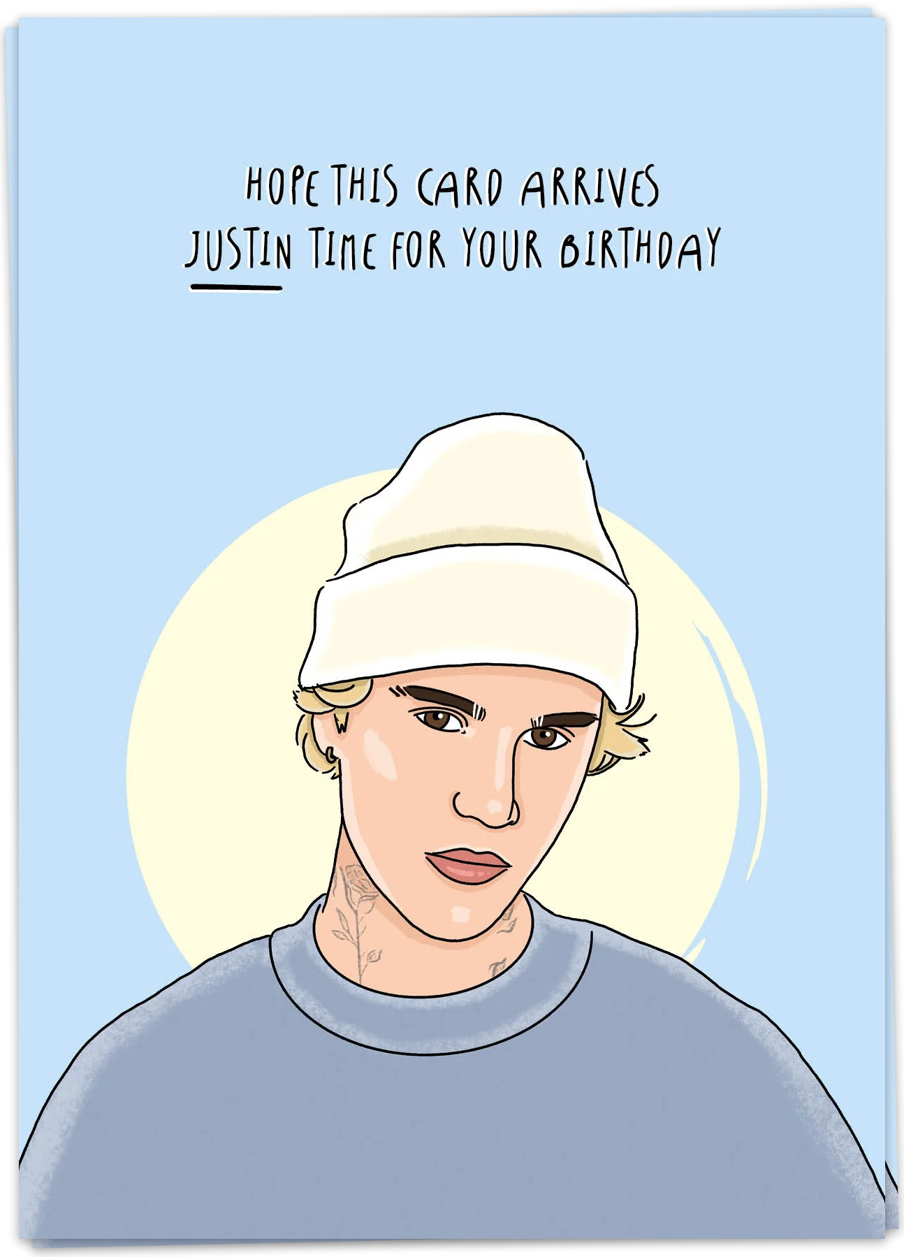 Card "Justin Time"