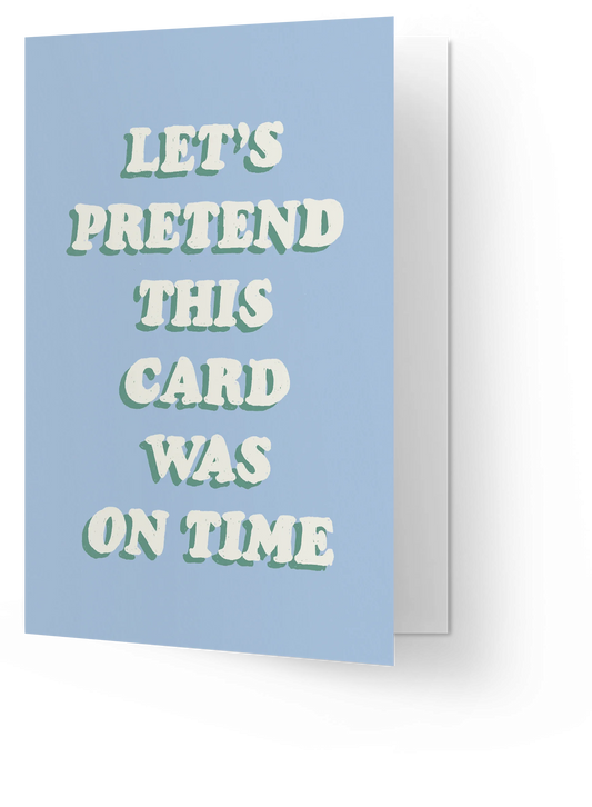 Card "On time"