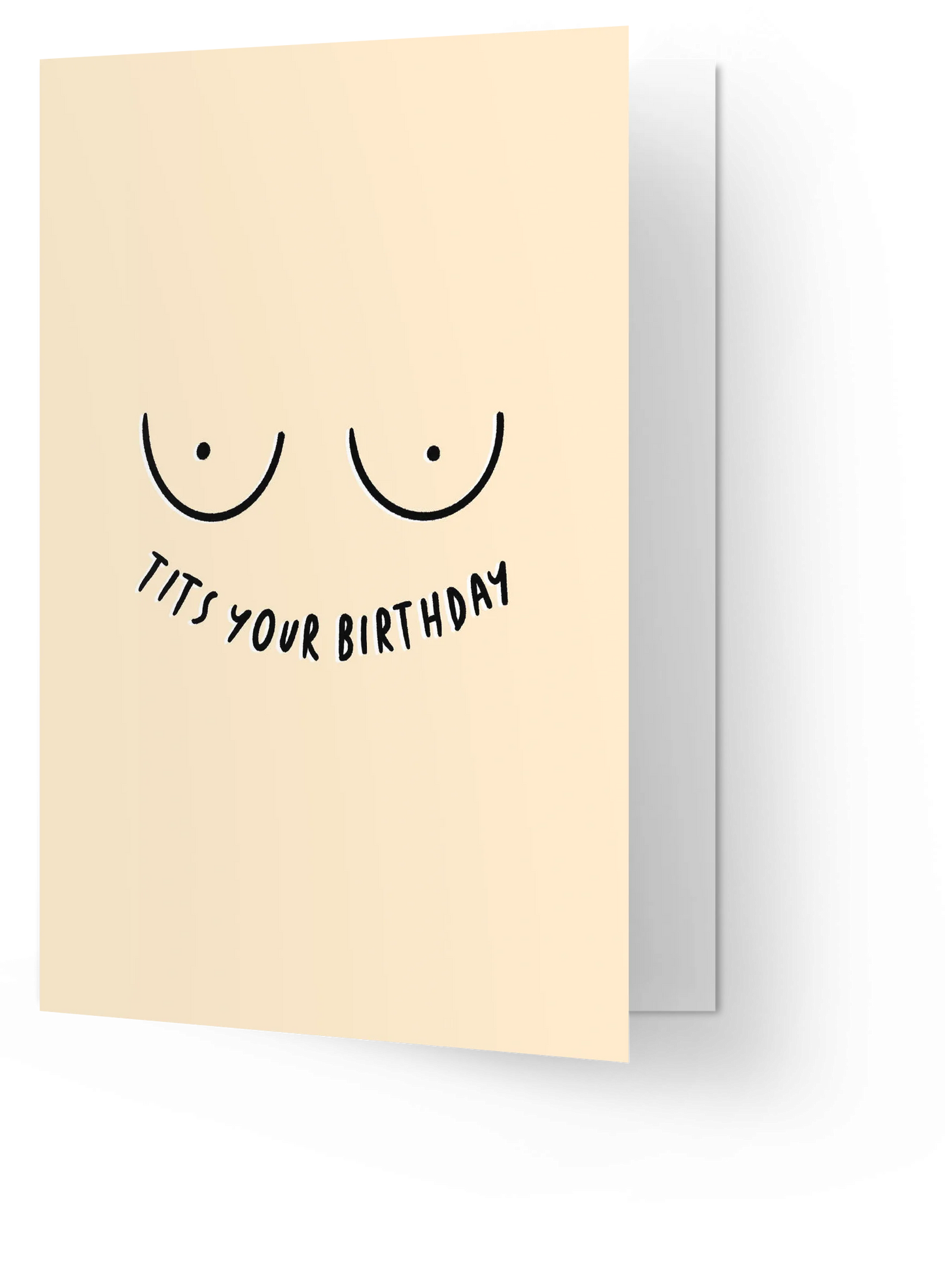 Card "Tits your birthday"