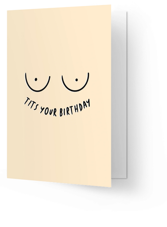 Card "Tits your birthday"